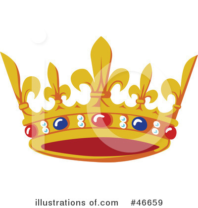 Royalty-Free (RF) Crown Clipart Illustration by dero - Stock Sample #46659