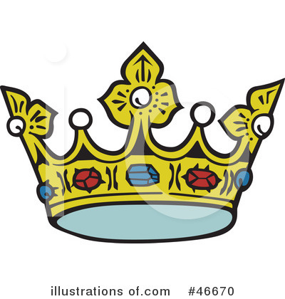 Royalty-Free (RF) Crown Clipart Illustration by dero - Stock Sample #46670