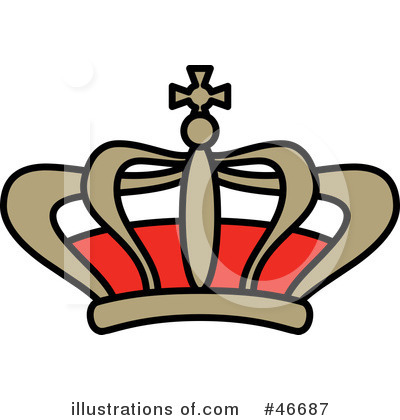 Royalty-Free (RF) Crown Clipart Illustration by dero - Stock Sample #46687
