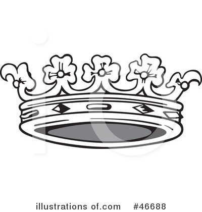Royalty-Free (RF) Crown Clipart Illustration by dero - Stock Sample #46688