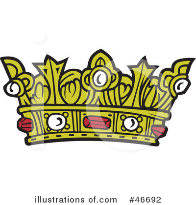 Royalty-Free (RF) Crown Clipart Illustration by dero - Stock Sample #46692