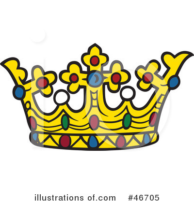 Royalty-Free (RF) Crown Clipart Illustration by dero - Stock Sample #46705