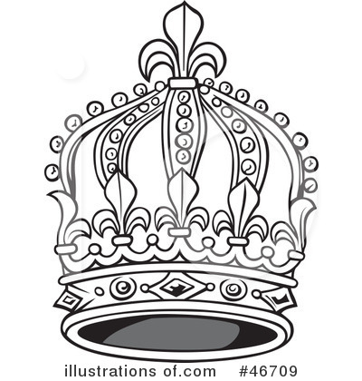 Royalty-Free (RF) Crown Clipart Illustration by dero - Stock Sample #46709