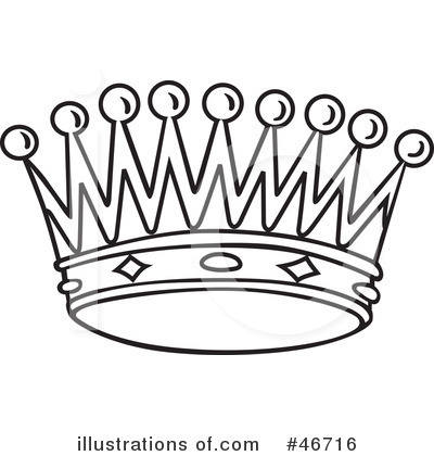 Royalty-Free (RF) Crown Clipart Illustration by dero - Stock Sample #46716