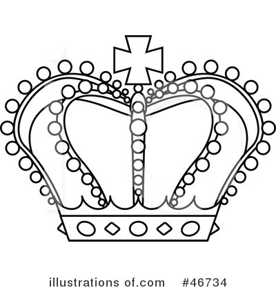 Royalty-Free (RF) Crown Clipart Illustration by dero - Stock Sample #46734