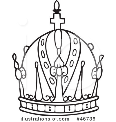 Royalty-Free (RF) Crown Clipart Illustration by dero - Stock Sample #46736