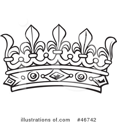 Royalty-Free (RF) Crown Clipart Illustration by dero - Stock Sample #46742
