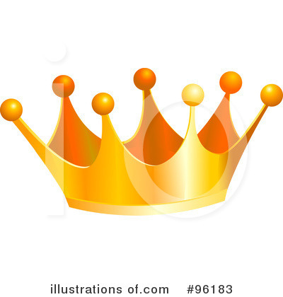 Royalty-Free (RF) Crown Clipart Illustration by Pushkin - Stock Sample #96183