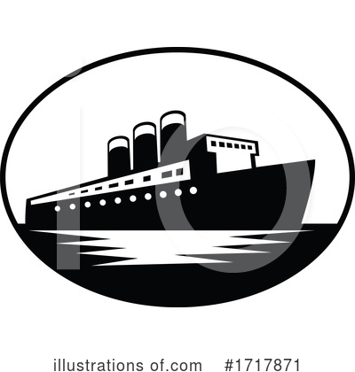 Royalty-Free (RF) Cruise Ship Clipart Illustration by patrimonio - Stock Sample #1717871