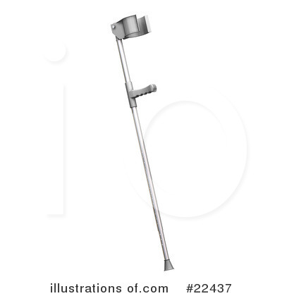 Royalty-Free (RF) Crutches Clipart Illustration by KJ Pargeter - Stock Sample #22437