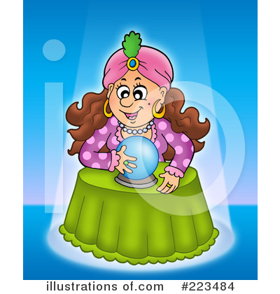 Royalty-Free (RF) Crystal Ball Clipart Illustration by visekart - Stock Sample #223484