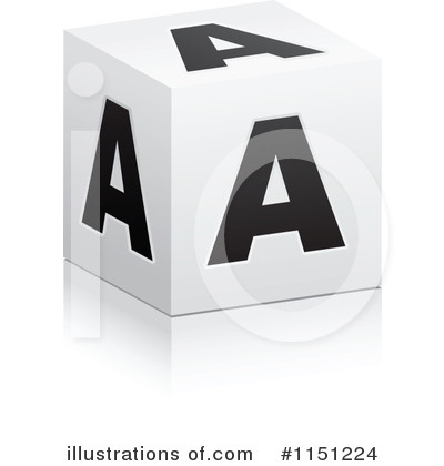 Cube Alphabet Clipart #1151224 by Andrei Marincas
