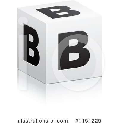 Cube Alphabet Clipart #1151225 by Andrei Marincas