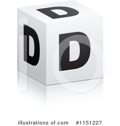 Cube Alphabet Clipart #1151227 by Andrei Marincas