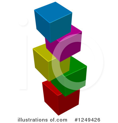 Royalty-Free (RF) Cube Clipart Illustration by Prawny - Stock Sample #1249426