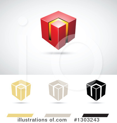 Royalty-Free (RF) Cube Clipart Illustration by cidepix - Stock Sample #1303243
