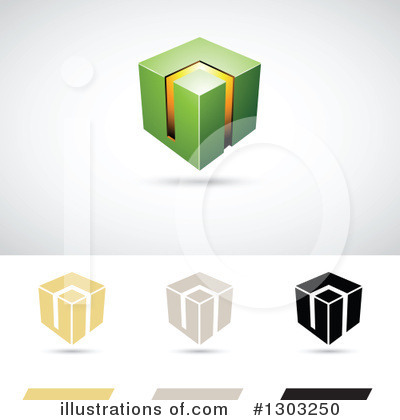 Royalty-Free (RF) Cube Clipart Illustration by cidepix - Stock Sample #1303250