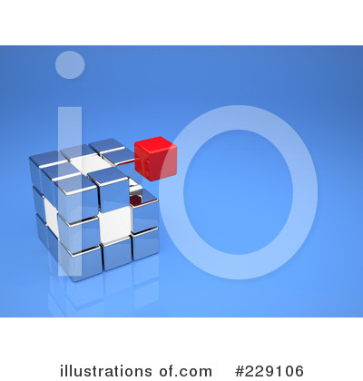 Royalty-Free (RF) Cube Clipart Illustration by chrisroll - Stock Sample #229106