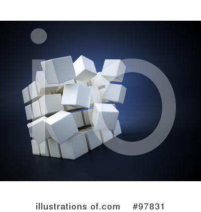 Royalty-Free (RF) Cubes Clipart Illustration by Mopic - Stock Sample #97831