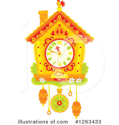 Royalty-Free (RF) Cuckoo Clock Clipart Illustration by Alex Bannykh - Stock Sample #1263433