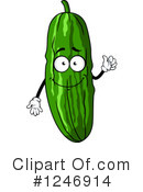 Cucumber Clipart #1246914 by Vector Tradition SM