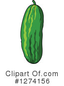 Cucumber Clipart #1274156 by Vector Tradition SM