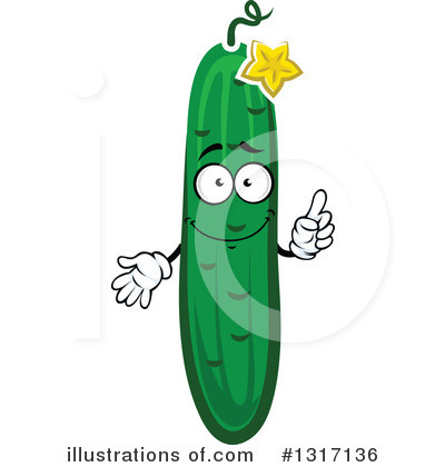 Royalty-Free (RF) Cucumber Clipart Illustration by Vector Tradition SM - Stock Sample #1317136
