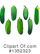 Cucumber Clipart #1352323 by Vector Tradition SM