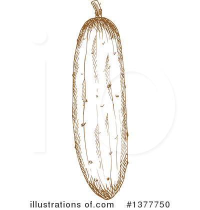 Royalty-Free (RF) Cucumber Clipart Illustration by Vector Tradition SM - Stock Sample #1377750