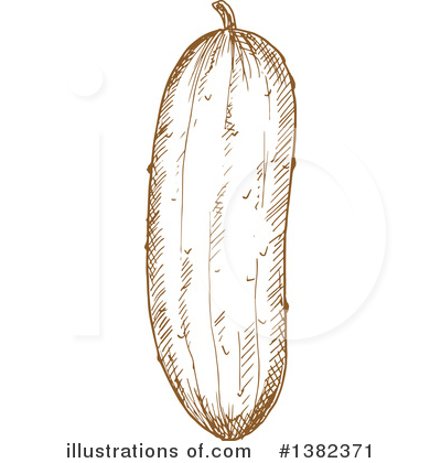 Royalty-Free (RF) Cucumber Clipart Illustration by Vector Tradition SM - Stock Sample #1382371