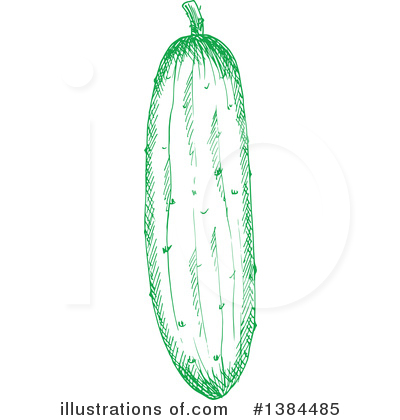 Royalty-Free (RF) Cucumber Clipart Illustration by Vector Tradition SM - Stock Sample #1384485