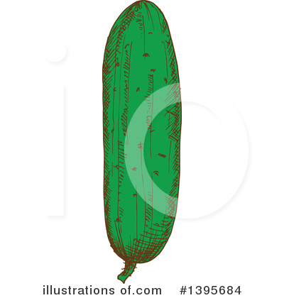 Royalty-Free (RF) Cucumber Clipart Illustration by Vector Tradition SM - Stock Sample #1395684