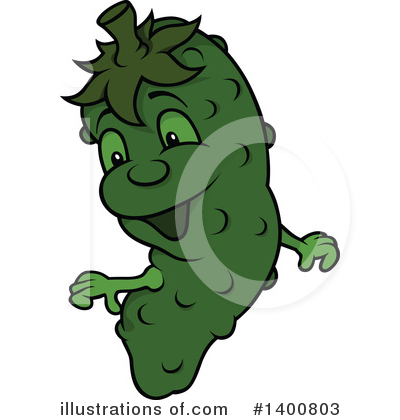 Royalty-Free (RF) Cucumber Clipart Illustration by dero - Stock Sample #1400803