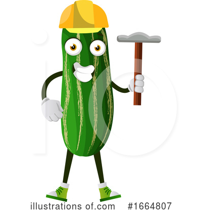 Royalty-Free (RF) Cucumber Clipart Illustration by Morphart Creations - Stock Sample #1664807