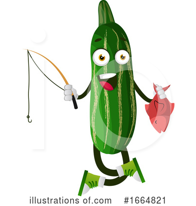 Royalty-Free (RF) Cucumber Clipart Illustration by Morphart Creations - Stock Sample #1664821