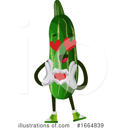 Royalty-Free (RF) Cucumber Clipart Illustration by Morphart Creations - Stock Sample #1664839