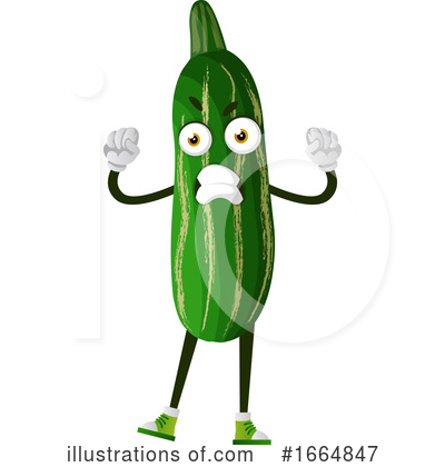 Royalty-Free (RF) Cucumber Clipart Illustration by Morphart Creations - Stock Sample #1664847