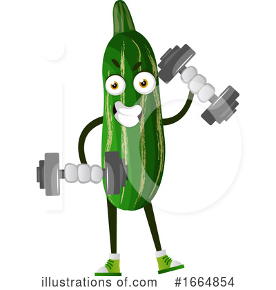 Royalty-Free (RF) Cucumber Clipart Illustration by Morphart Creations - Stock Sample #1664854