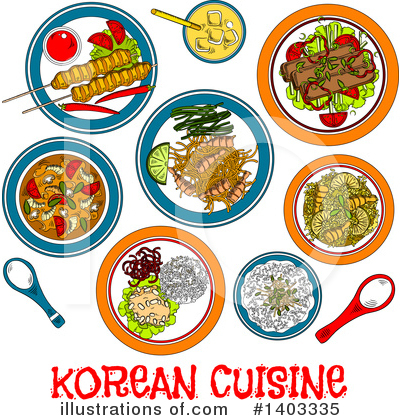 Royalty-Free (RF) Cuisine Clipart Illustration by Vector Tradition SM - Stock Sample #1403335