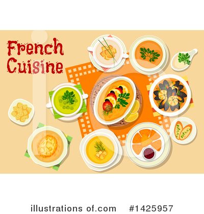 Royalty-Free (RF) Cuisine Clipart Illustration by Vector Tradition SM - Stock Sample #1425957