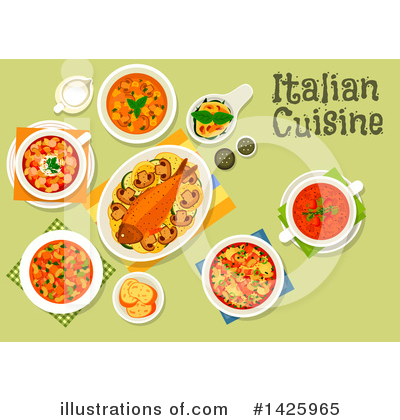 Royalty-Free (RF) Cuisine Clipart Illustration by Vector Tradition SM - Stock Sample #1425965