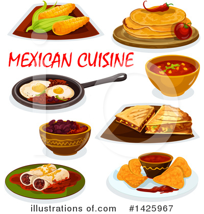Royalty-Free (RF) Cuisine Clipart Illustration by Vector Tradition SM - Stock Sample #1425967