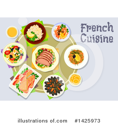 Royalty-Free (RF) Cuisine Clipart Illustration by Vector Tradition SM - Stock Sample #1425973