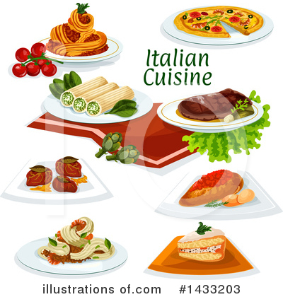 Spaghetti Clipart #1433203 by Vector Tradition SM