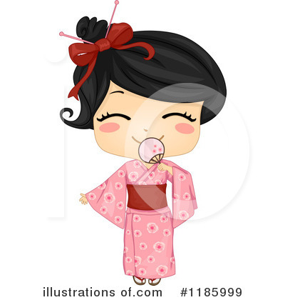 Japanese Girl Clipart #1185999 by BNP Design Studio