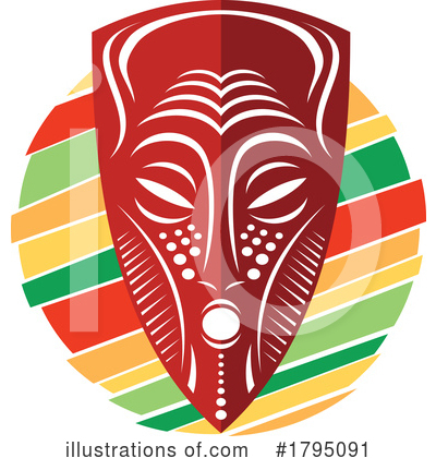 African Mask Clipart #1795091 by Vector Tradition SM