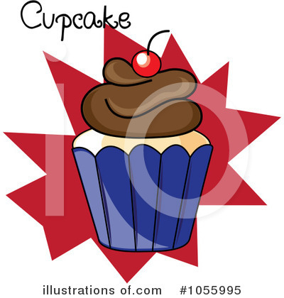Royalty-Free (RF) Cupcake Clipart Illustration by Pams Clipart - Stock Sample #1055995