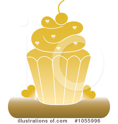 Royalty-Free (RF) Cupcake Clipart Illustration by Pams Clipart - Stock Sample #1055996