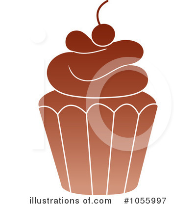 Royalty-Free (RF) Cupcake Clipart Illustration by Pams Clipart - Stock Sample #1055997