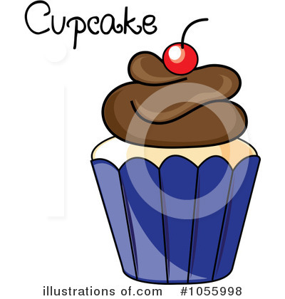 Royalty-Free (RF) Cupcake Clipart Illustration by Pams Clipart - Stock Sample #1055998